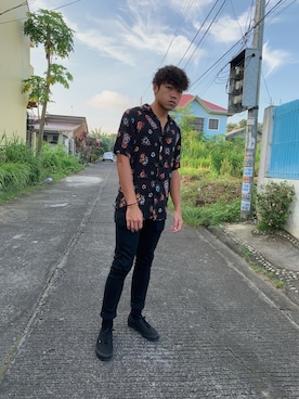 「PULL&BEAR（プルアンドベア）のアイテム（デニムパンツ）」を使った、Markjaiさん（メンズ・176cm）の夏コーディネート