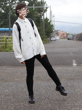 「バルーン袖」｜「アイテム（その他）」を使った、こーきさん（メンズ・172cm）の秋コーディネート