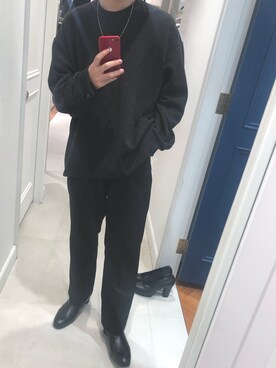 「Lui's（ルイス）のアイテム（スウェット）」を使った、竹取さん（メンズ・169cm）の春コーディネート