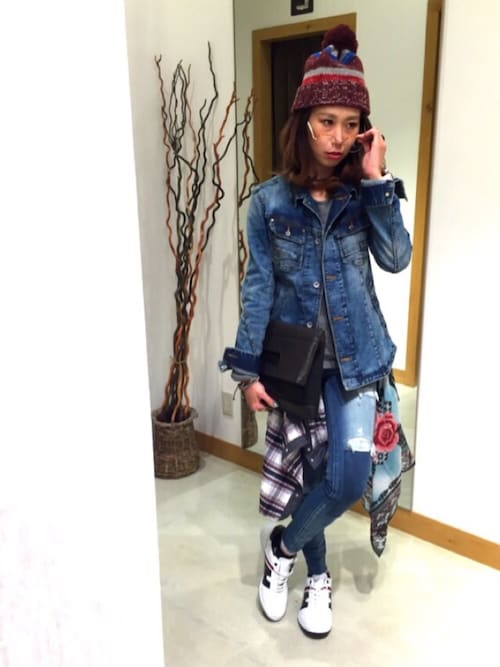 ハイダウェイ ニコル 沖縄ライカム店 Hideaways Nicoleのデニムジャケットを使ったコーディネート Wear