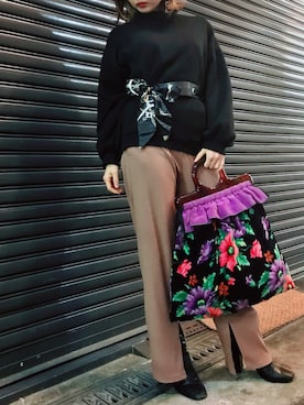 「プチプラミックス」｜チさん（レディース・153cm）の秋コーディネート