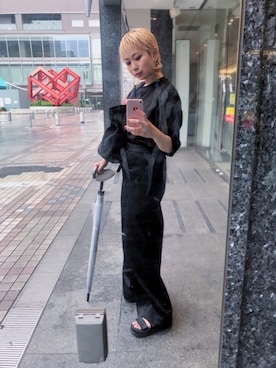 「UN3D.（アンスリード）のアイテム」を使った、yumiさん（レディース・155cm）の春コーディネート