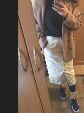 「skirt」｜「アイテム（スウェット）」を使った、Say0さん（レディース・164cm）の春コーディネート