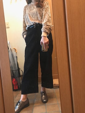 「黒パンツ」｜Say0さん（レディース・164cm）の春コーディネート