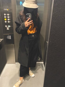 「GYDA（ジェイダ）のアイテム（その他アウター）」を使った、Say0さん（レディース・164cm）の秋コーディネート