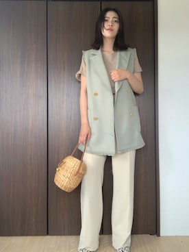 Yuriさん（レディース・162cm）の夏コーディネート