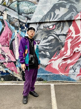 「no brand（ノーブランド）のアイテム（スタジャン）」を使った、Pursura🇹🇼さん（メンズ・180cm）の春コーディネート