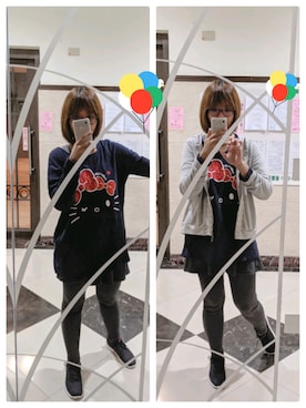 「axes femme（アクシーズファム）のアイテム（パーカー）」を使った、Yuchiさん（レディース・161cm）の秋コーディネート