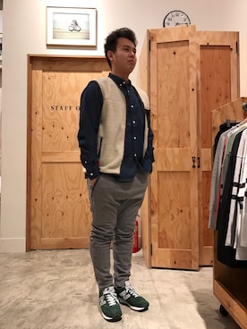 パンチのかわさきさん（メンズ・173cm）の冬コーディネート