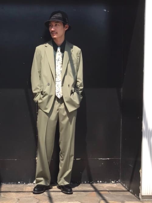 ストレッチツイルオーバーサイズダブルジャケット（テーラード  