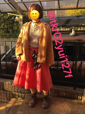 「Honeys（ハニーズ）のアイテム（ダッフルコート）」を使った、WEARのりっきゅん＠いけしお🦋✨さん（レディース・150cm）の冬コーディネート