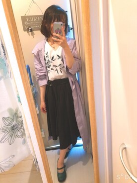 「MERCURYDUO（マーキュリーデュオ）のアイテム（マウンテンパーカー）」を使った、WEARのりっきゅん＠いけしお🦋✨さん（レディース・151cm）の夏コーディネート