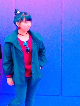「アイテム（ヘアゴム）」を使った、namiさん（レディース・150cm・10代）の冬コーディネート