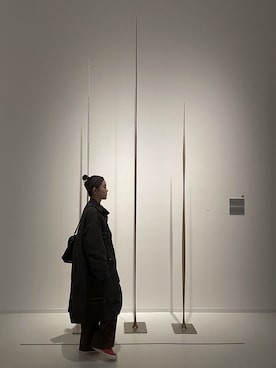 「看展穿搭」｜伍佰萬さん（レディース・163cm）の冬コーディネート