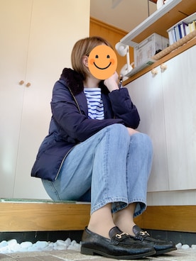 Perle Peche（ペルルペッシュ）の「ファーフードショートダウン