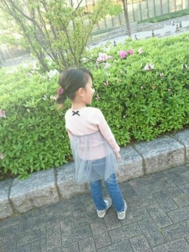 K A E D E さん（キッズ・110cm）の春コーディネート