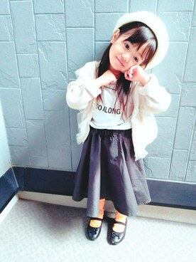 「アイテム（スカート）」を使った、☆aoema☆さん（キッズ・100cm）の春コーディネート