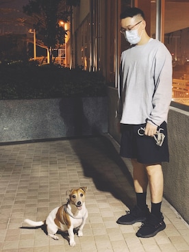 「Yeezy（イージー）のアイテム（パンツ）」を使った、jcheung1989さん（メンズ・173cm）の春コーディネート