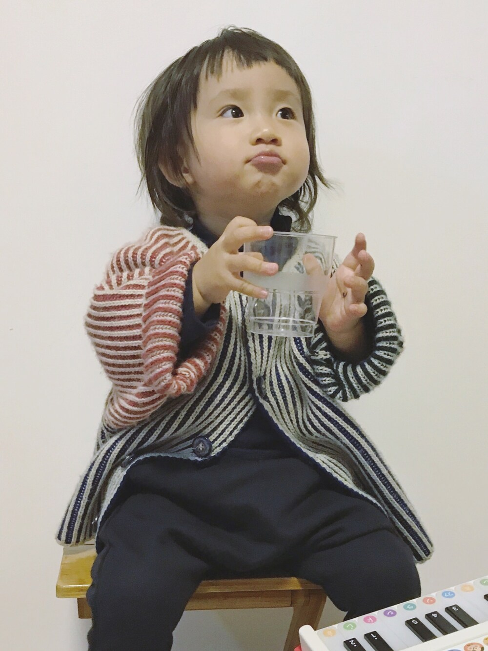 「homeshot、kids、bobochoses」｜「BOBO CHOSESのアイテム（アンサンブル、その他）」を使った、M03さん（キッズ・80cm）の秋コーディネートの1枚目の写真