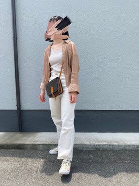 「アプレジュール」｜「アイテム（タンクトップ）」を使った、てぃもさん（レディース・161cm）の夏コーディネート