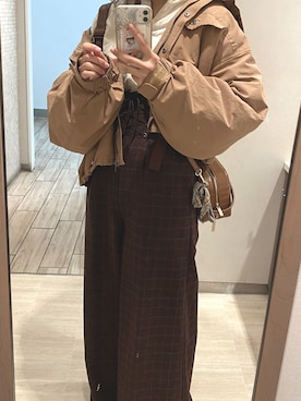 「REDYAZEL（レディアゼル）のアイテム（オールインワン・サロペット）」を使った、moekasanさん（レディース・160cm）の春コーディネート