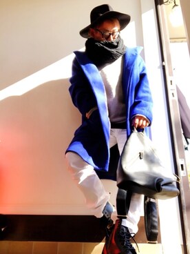 「Doシンプル部」｜「アイテム（ブーツ）」を使った、kazuki…少し休みますさん（メンズ・174cm）の冬コーディネート
