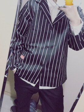 「H&M（エイチ・アンド・エム）のアイテム（ジャケット/アウター）」を使った、mkkssiiさん（メンズ・180cm・10代）の冬コーディネート