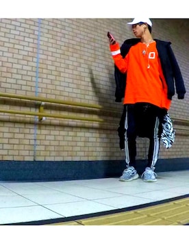 「REBERTAS（リベルタス）のアイテム」を使った、しらぽんさん（メンズ・168cm）の秋コーディネート