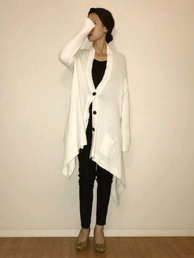 「COMME CA DU MODE（コムサデモード）のアイテム（パンツ）」を使った、直月さん（レディース・162cm）の秋コーディネート