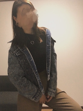 「maison de LATIRのアイテム（パンツ、ブラウン系）」を使った、fukufuku0615さん（レディース・165cm）の春コーディネート