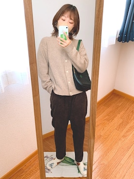 「CLEDRAN（クレドラン）のアイテム」を使った、ももさん（レディース・153cm）の秋コーディネート