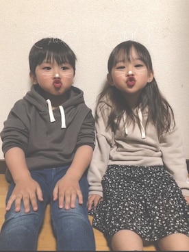 「2020（ツゥーオーツゥーオー（フワフワ））のアイテム」を使った、RuaRiku✱ﾟさん（キッズ・100cm）の春コーディネート
