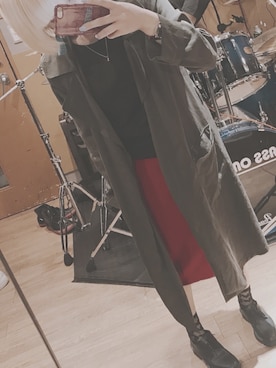 「アイテム（ローファー、グリーン系）」を使った、MARYさん（レディース・155cm）の夏コーディネート