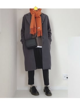 「WYM LIDNM（ウィム バイ リドム）のMILANO RIB HEAVY WEIGHT PO KNIT（ニット/セーター）」を使った、たけさん（メンズ・169cm）の冬コーディネート