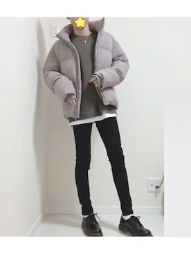 「WYM LIDNM（ウィム バイ リドム）のMILANO RIB HEAVY WEIGHT PO KNIT（ニット/セーター）」を使った、たけさん（メンズ・169cm）の冬コーディネート