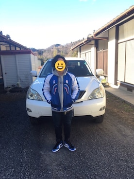 「A BATHING APE（アベイシングエイプ）のアイテム（スタジャン）」を使った、KSKさん（メンズ・165cm）の冬コーディネート