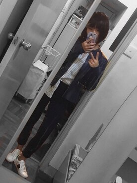 「G2000 （ジートゥサウザンド）のアイテム（ジャケット/アウター）」を使った、tiffanyxxさん（レディース・156cm）の秋コーディネート
