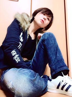 まゆ❤︎さん(レディース・156cm)の冬コーディネート