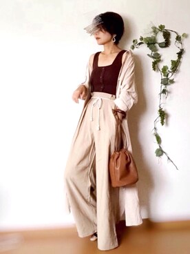 まゆ❤︎さん（レディース・156cm）の夏コーディネート