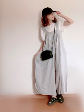 「Gomu 56（ゴムゴム）のアイテム」を使った、まゆ❤︎さん（レディース・156cm）の春コーディネート