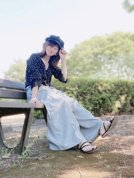 まゆ❤︎さん（レディース・156cm）の春コーディネート