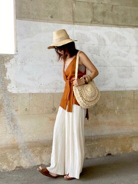 まゆ❤︎さん（レディース・156cm）の夏コーディネート