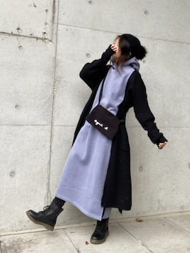 「socolla（ソコラ）のアイテム（ワンピース/ドレス）」を使った、まゆ❤︎さん（レディース・156cm）の冬コーディネート