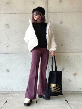 「ウィッグ」｜「アイテム（その他アウター）」を使った、まゆ❤︎さん（レディース・156cm）の冬コーディネート