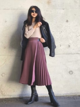 まゆ❤︎さん（レディース・156cm）の冬コーディネート