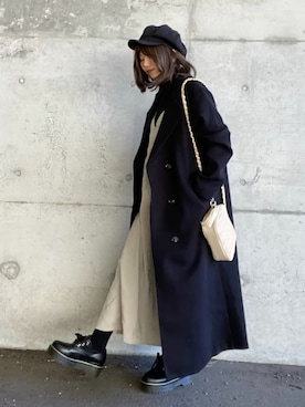 「アイテム（ドレスシューズ）」を使った、まゆ❤︎さん（レディース・156cm）の冬コーディネート