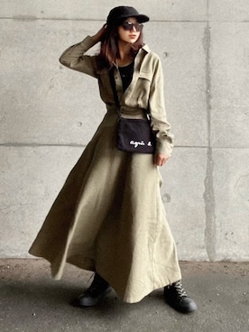 まゆ❤︎さん（レディース・156cm）の冬コーディネート