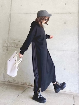 「socolla（ソコラ）のアイテム（ワンピース/ドレス）」を使った、まゆ❤︎さん（レディース・156cm）の春コーディネート