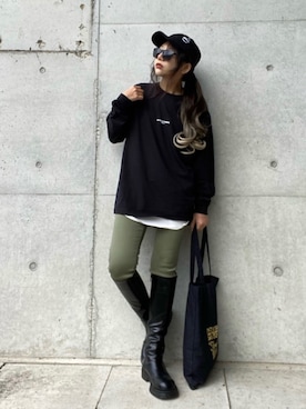まゆ❤︎さん（レディース・156cm）の春コーディネート