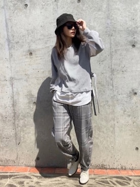 「socolla（ソコラ）のアイテム（トップス）」を使った、まゆ❤︎さん（レディース・156cm）の春コーディネート